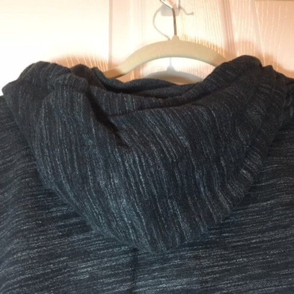 PINK Victoria's Secret Front Full-Zip Side Stripes Black/Gray Hoodie Medium - Picture 6 of 16